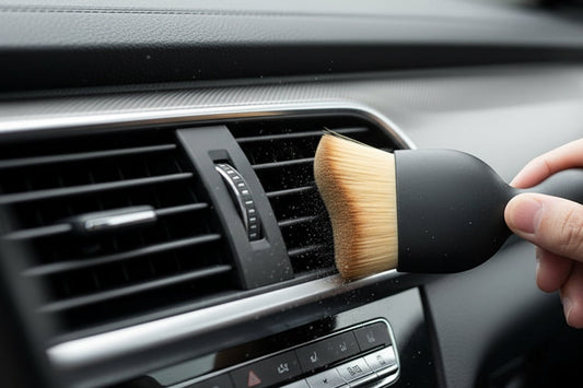 Car Vent Cleaning Soft Brush with Casing Car Interior Cleaning Tool Artificial Car Brush Crevice Dusting Detailing